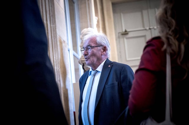 Daniel Grenon, dans la salle des Quatre-Colonnes, à l'Assemblee nationale, le 23 octobre 2024.