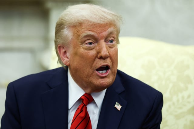 Le président américain Donald Trump le 17 avril.