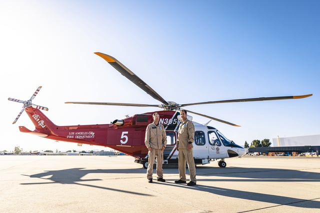 A view of the LAFD Air Operations location in Van Nuys.