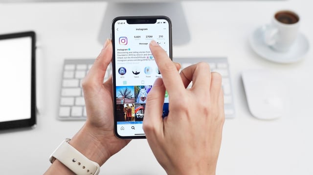 Meta's Instagram app on iOS device