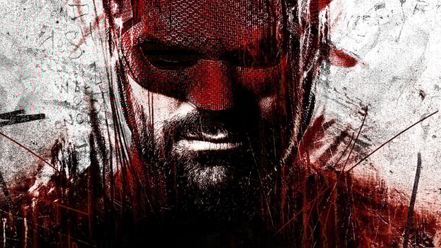 Matt Murdock on the Daredevil poster.