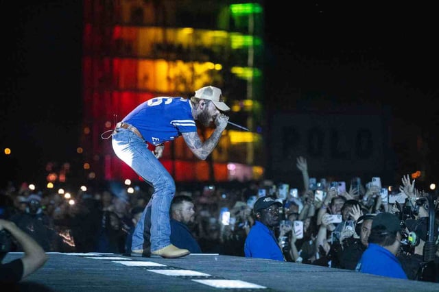 Post Malone headlines night three of the Coachella Valley Music and Arts Festival in Indio on Sunday, April 13, 2025. (Photo by Drew A. Kelley, Press-Telegram/SCNG)