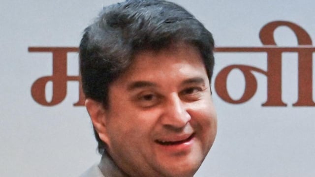 Jyotiraditya Scindia, the minister for Development of North Eastern Region (DoNER), reviewed the progress of various projects being implemented in Manipur (ANI)
