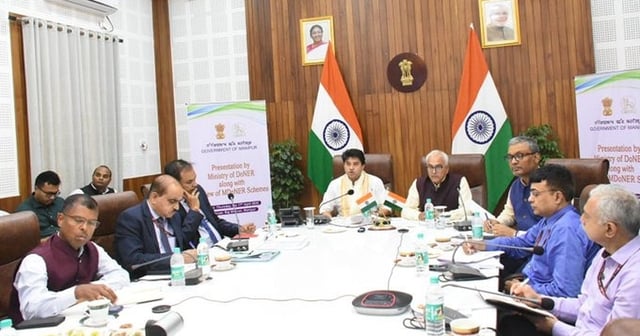 Manipur: Jyotiraditya Scindia Reviews Key Development Projects in State