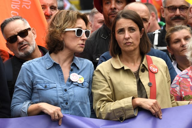 Les numéros un de la CFDT Marylise Léon et de la CGT Sophie Binet.