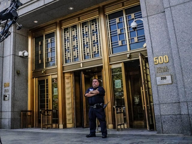 A federal courthouse in Manhattan for the Southern District of New York
