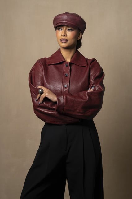 Keri Hilson poses for a portrait on Tuesday, April 8, 2025, in New York. (AP Photo/Gary Gerard Hamilton)