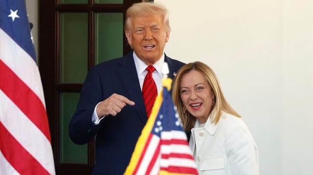 Donald Trump und Giorgia Meloni