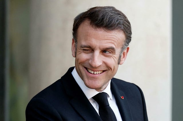 Emmanuel Macron avant une conférence sur la paix et la sécurité en Ukraine, à Paris, le 26 mars 2025. 
