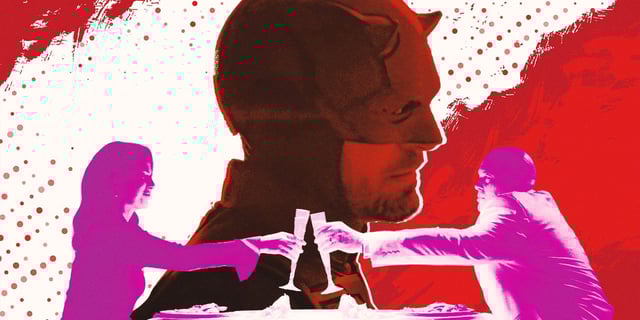 Ayelet Zurer, Vincent D'Onofrio, and Charlie Cox in Daredevil: Born Again