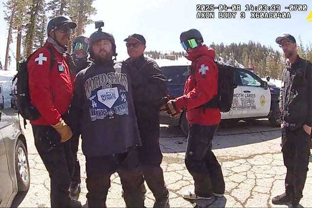 Police bodycam shows Haley Joel Osment being detained in Mammoth Lakes, Calif.