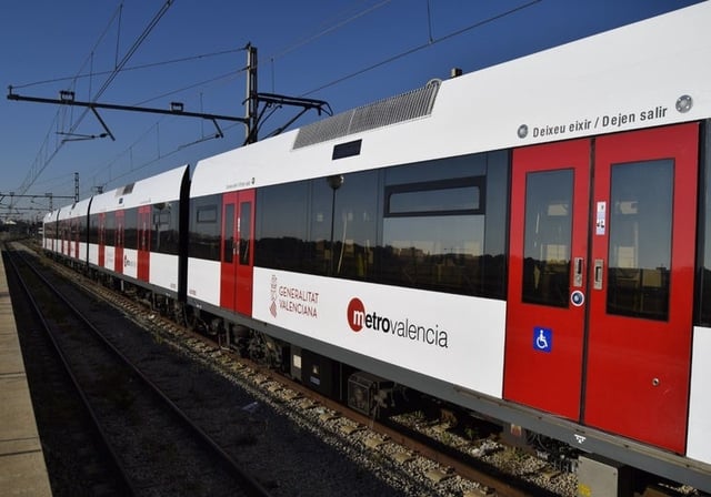 Imagen de archivo de un tren de Metrovalencia