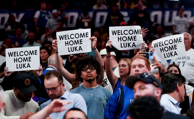 Luka Dončić was well-received on his return to Dallas earlier this month.
