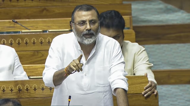 Nishikant Dubey's criticism of the Supreme Court also drew strong ire from the Congress. 