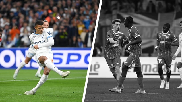Mason Greenwood et les Montpelliérains.