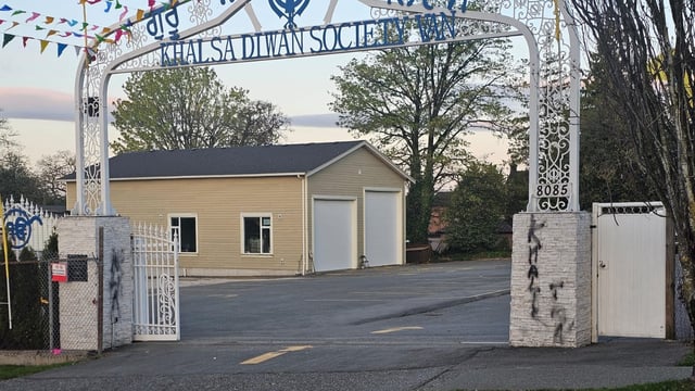 The Khalsa Diwan Society gurdwara in Vancouver, better known as the Ross Street gurdwara, was spraypainted with pro-Khalistan and anti-India graffiti.
