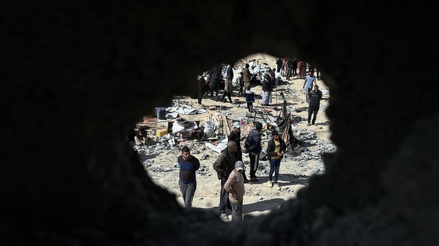 Una imagen de Jan Yunis, en la Franja de Gaza.