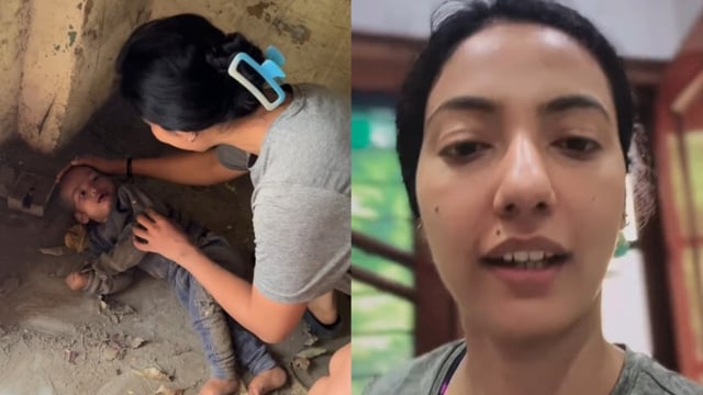 Disha Patani's sister Khushboo posts video of rescuing abandoned girl behind house