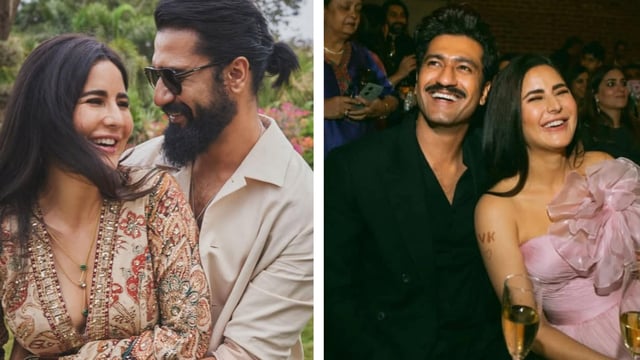 Vicky Kaushal and Katrina Kaif attended a friend's wedding bash.