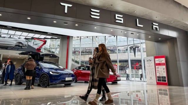Tesla sales slumped in the first quarter.