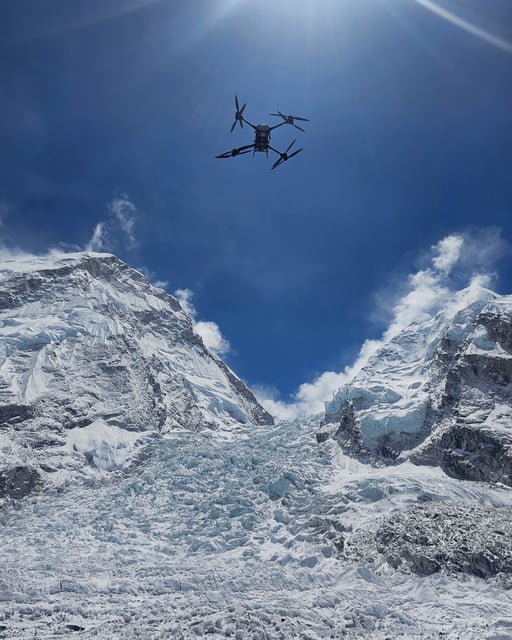 An Airlift Technology drone in action.