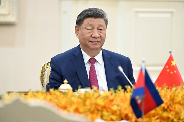 Le président chinois Xi Jinping à Phnom Penh, Cambodge, le 17 avril 2025.