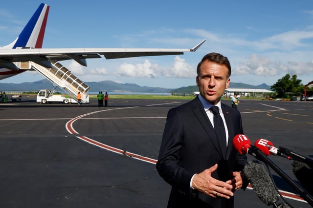 Emmanuel Macron est arrivé lundi 21 avril 2025 à Mayotte.