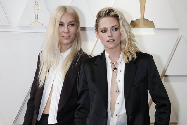 Dylan Meyer and Kristen Stewart attend the 94th Academy Awards on March 27, 2022 in Los Angeles, CA.