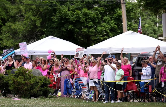 Karen Read's supporters cheered as she left Norfolk County Superior Court.