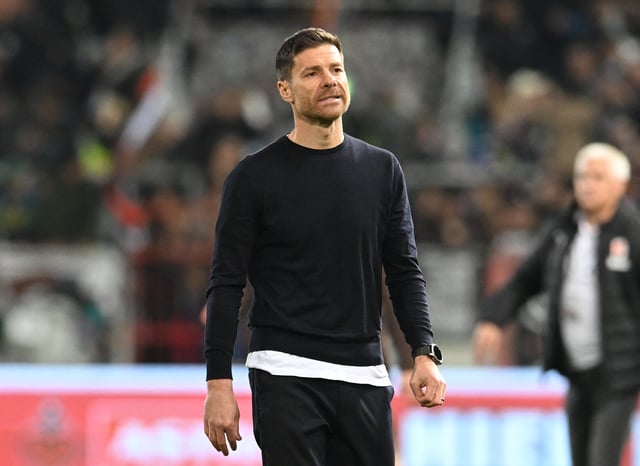 Soccer Football - Bundesliga - St. Pauli v Bayer Leverkusen - Millerntor-Stadion, Hamburg, Germany - April 20, 2025  Bayer Leverkusen coach Xabi Alonso after the match REUTERS/Carmen Jaspersen/File Photo
