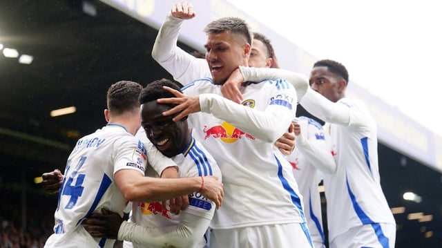 Piroe, centre, went to the top of the second tier’s scoring charts this season with his four goals