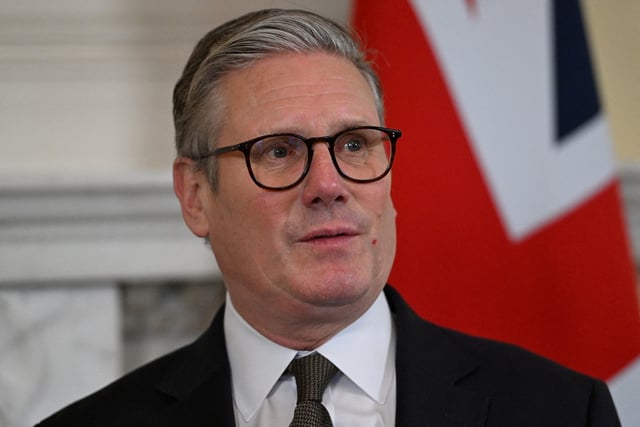 British Prime Minister Keir Starmer looks on at Downing Street in London, Britain, April 4, 2025. Eddie Mulholland/Pool via REUTERS/File Photo