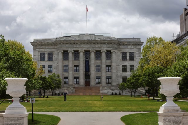 A general view of the Harvard Medical School in the Longwood Medical Area in Boston, Massachusetts, May 15, 2022.