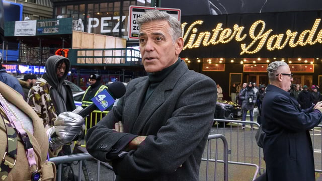 George Clooney dismisses Donald Trump's opinions, emphasizing his role as a truth-teller. (Photo by Christopher Smith/Invision/AP, File)