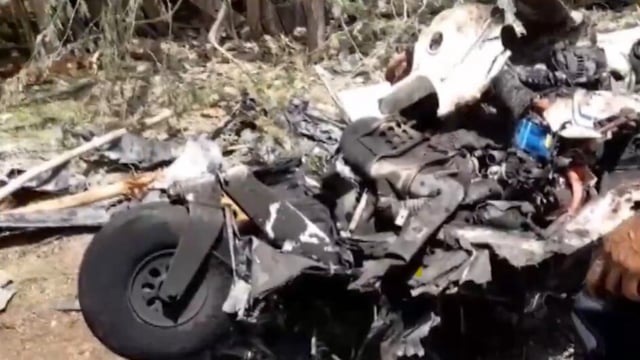 Visuals from the Amreli plane crash site.