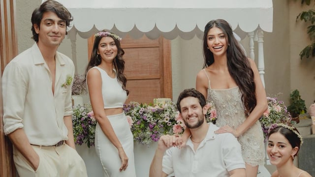 Ahaan is the son of Deanne Pandey and Chikki Panday. His sister is Alanna Panday.