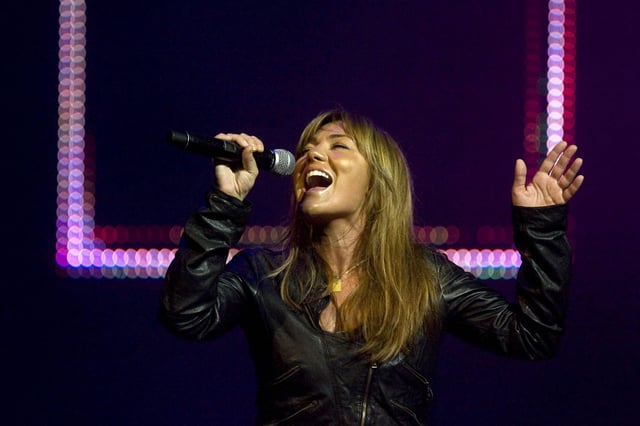 Amaia Montero en l'Auditori de Barcelona.