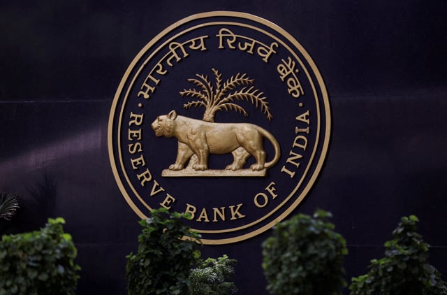 Reserve Bank of India (RBI) logo is seen inside its headquarters in Mumbai, India, April 6, 2023. REUTERS/Francis Mascarenhas//File Photo/File Photo