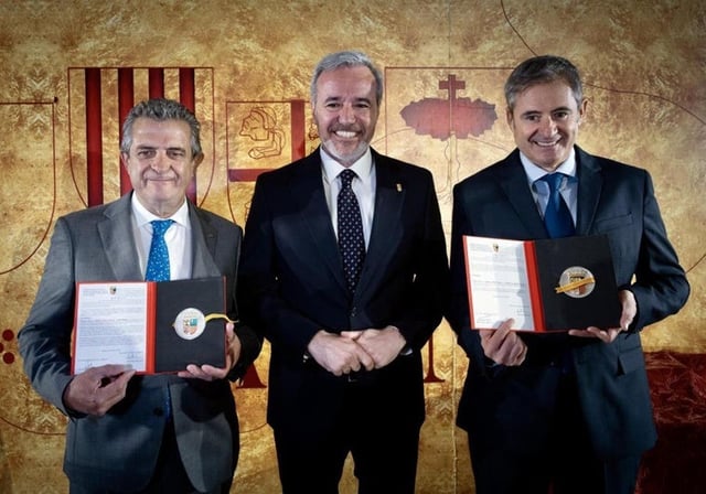 El lunes fue Teruel; martes acto en Huesca por el Día de San Jorge y mañana Zaragoza