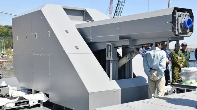 JMSDF new electromagnetic railgun.