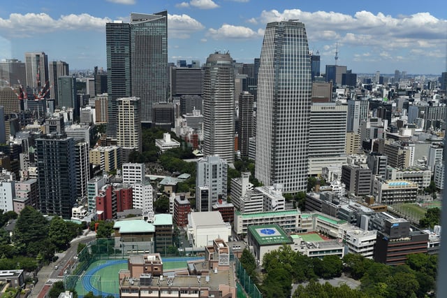 A general view from Tokyo Tower is seen of the city of Tokyo, Japan, August 6, 2021. Picture taken August 6, 2021. REUTERS/Clodagh Kilcoyne