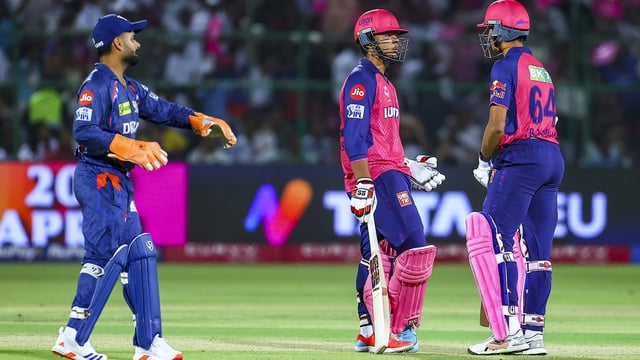 Rajasthan Royals lost by two runs against Lucknow Super Giants at Sawai Mansingh Stadium in Jaipur, Saturday, April 19, 2025.