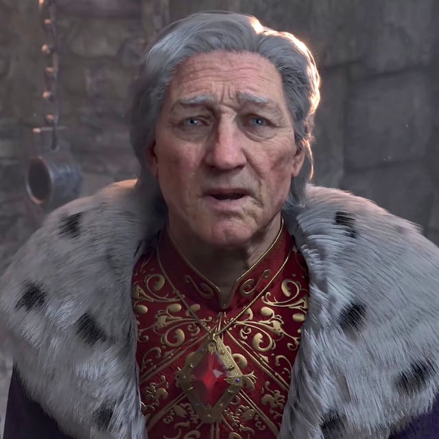 A very hi-rez Emperor Uriel Septim from the Oblivion Remaster.