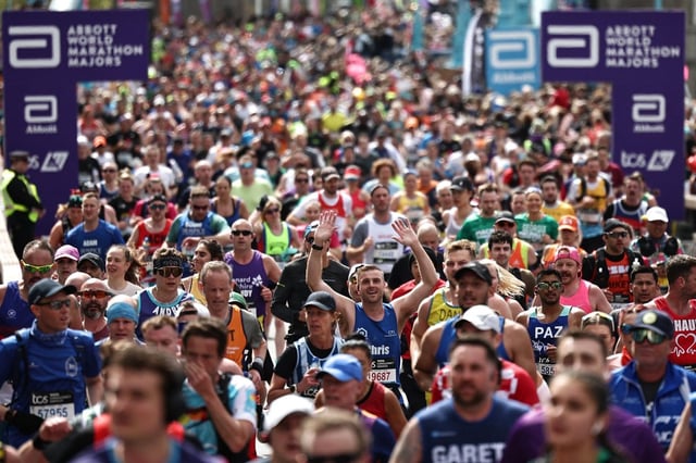 More than 56,000 runners will compete in this year&#39;s London Marathon (Photo: Henry Nicholls/AFP/Getty)