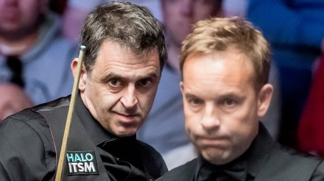 O’Sullivan, left, said that his return against Carter on Tuesday went “probably a little bit better” than he expected