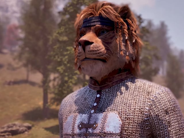 A Khajiit cat person in Oblivion Remastered