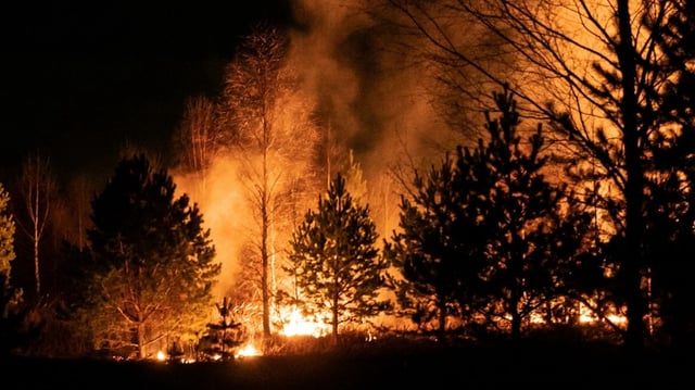 The Ocean County wildfire in New Jersey has expanded to 1,200 acres.