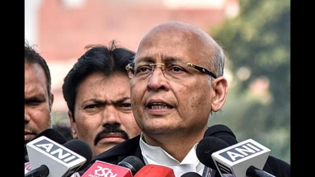 Abhishek Singhvi, who was deposing before the joint parliamentary committee (JPC) examining the bills on one nation, one election (ONOE), made a detailed presentation on legal points. (ANI PHOTO)