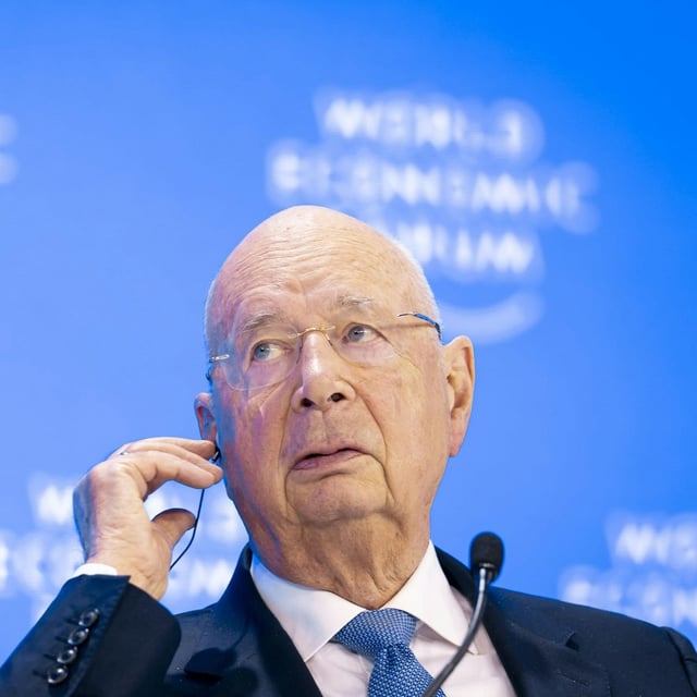 Der Deutsche Klaus Schwab, Gründer des Weltwirtschaftsforums (WEF), das die jährliche Tagung in Davos organisiert.