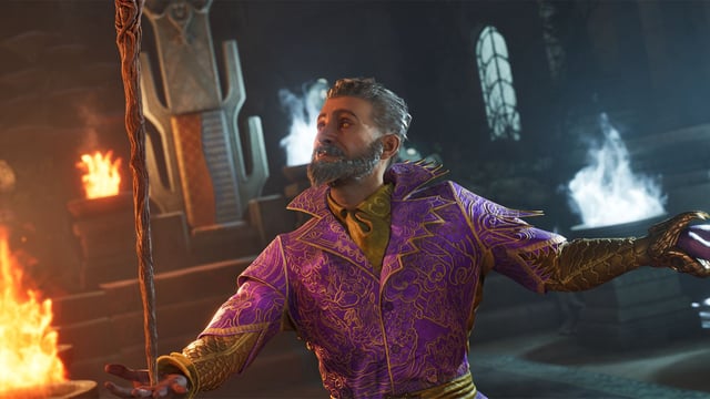 Oblivion Remastered character with staff
